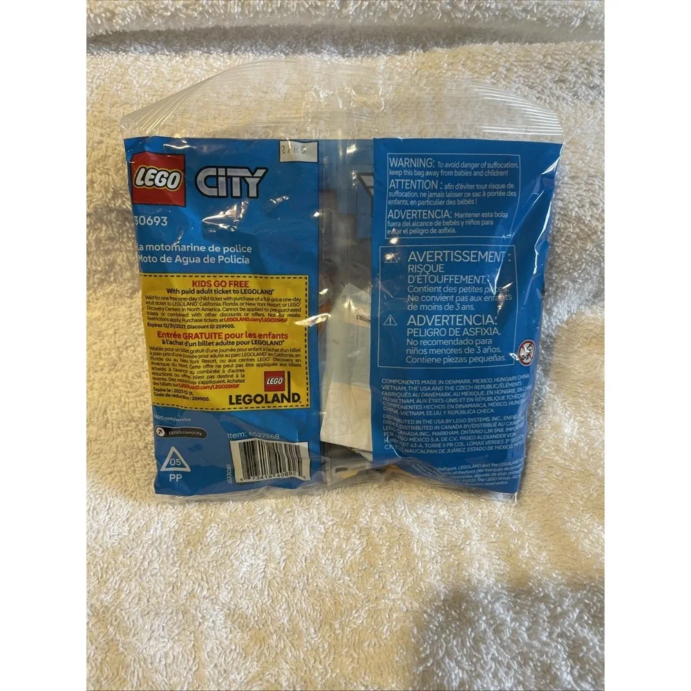LEGO City 30693 Police Water Scooter Poly‎ Bag